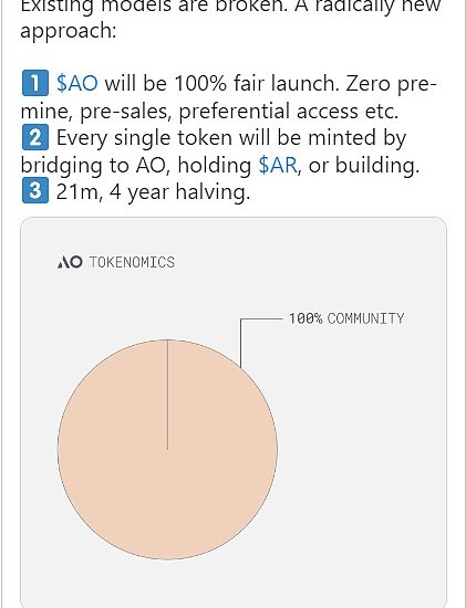 超并行计算 AO 网络透露全新代币模型缩略图