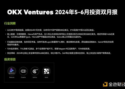 OKX Ventures 2024年5-6月投资双月报：多领域稳中向好 对市场前景保持乐观缩略图